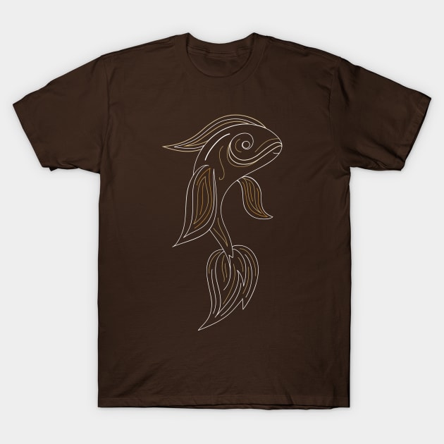 Gold fish for luck T-Shirt by nataliiakostiuk1